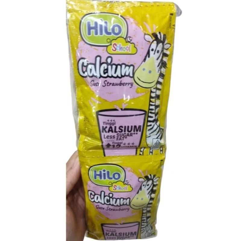 

HILO school 10s x 27gr susu strawberry less sugar