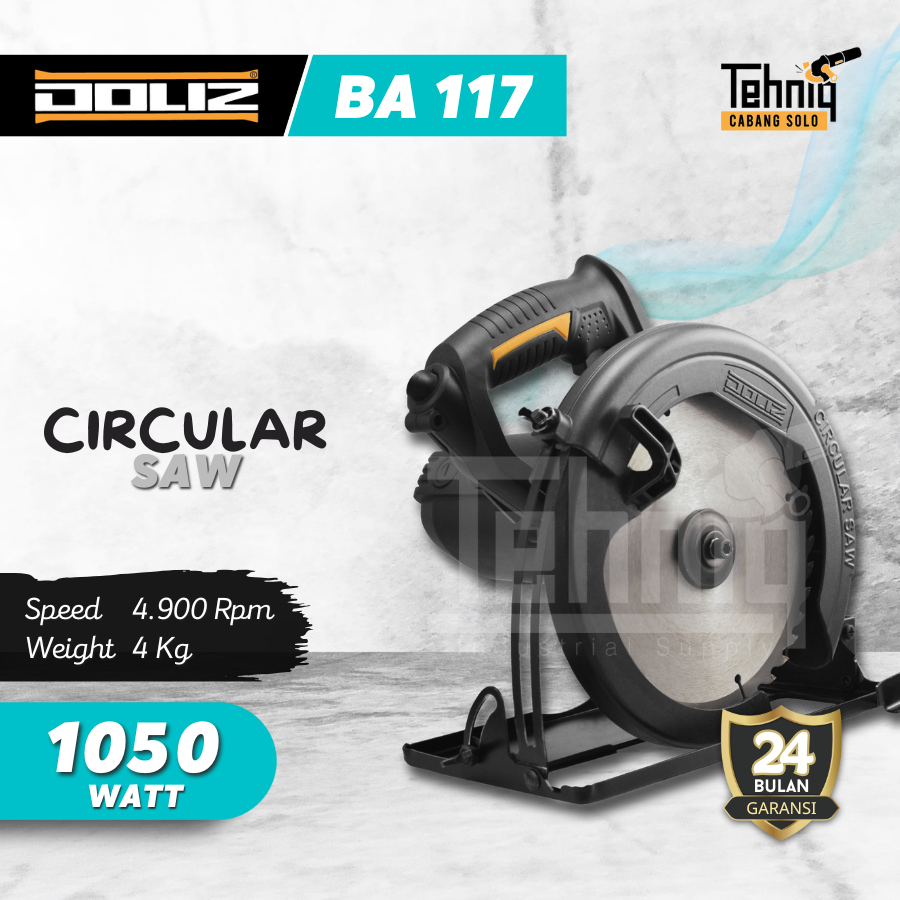 Doliz BA117 Circular Saw 7 Inch / Mesin Potong Kayu Doliz BA117