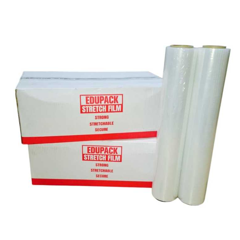(Khusus BATAM) Edupack Stretch Film / Plastik Wrapping Transparent / Clear 1.75 Kg, 400m x 50cm