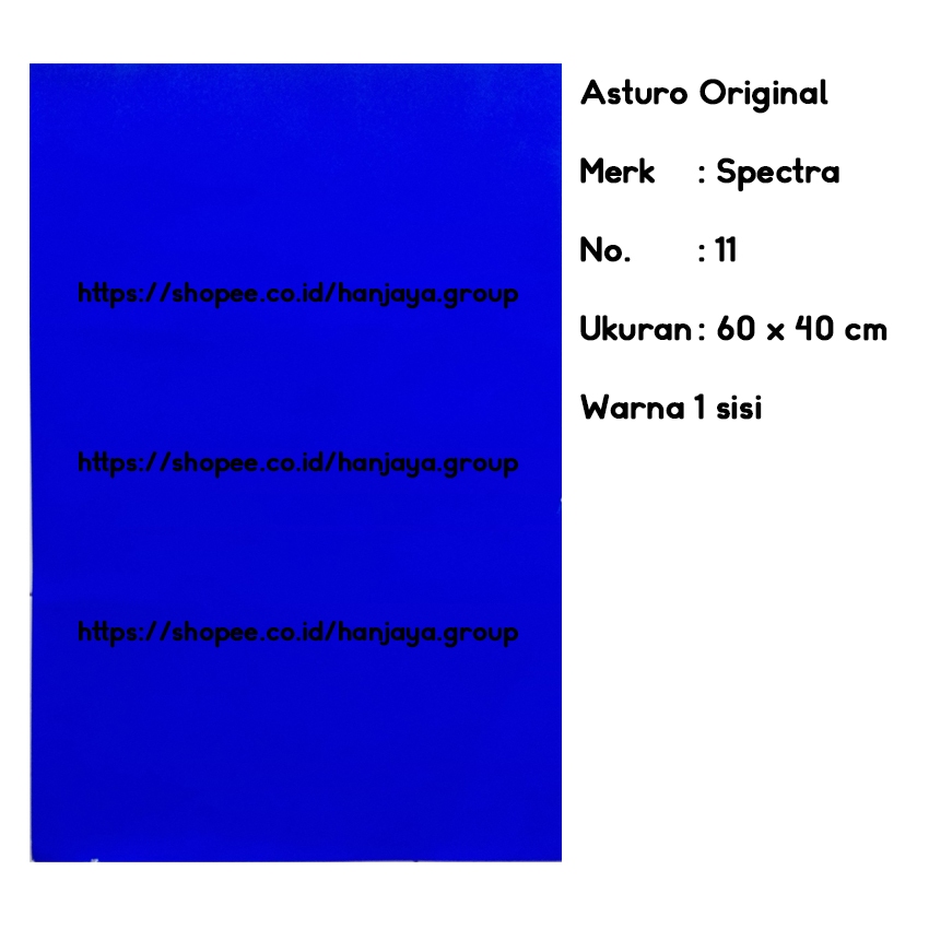 Kertas Karton Asturo Warna Biru Tua