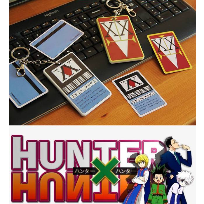

Name Tag Card Holder Keychain Gantungan Kunci Kartu Tanda Pengenal Hunter x Hunter Anime Gon Killua Manga Wibu Otaku