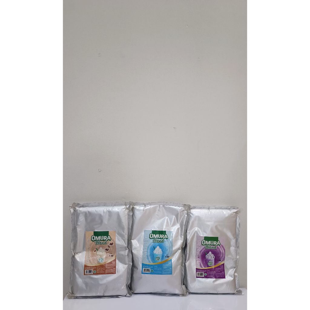 

BUBUK PREMIX MINUMAN OMURA BLEND VANILA BLUE TARO CAPPUCINO 1KG