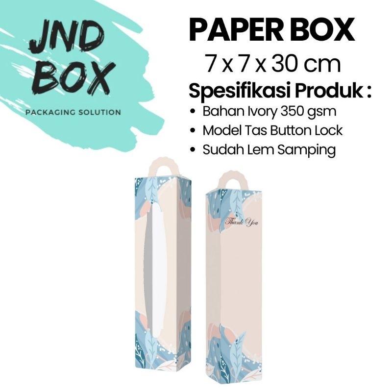 

Paperbox 7 x 7 x 30 cm Ivory ( Min Order 2 Pcs)
