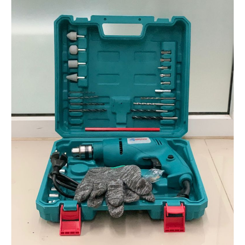 MIKAYO X MAKITA  Mesin Bor Listrik Bolak Balik 10MM Electric Drill Bor Beton Bor Tembok Alat Bor Bor