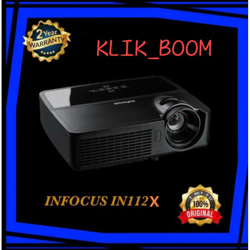 InFocus IN112X Proyektor Ruang Konferensi 3200 Lumens Hitam