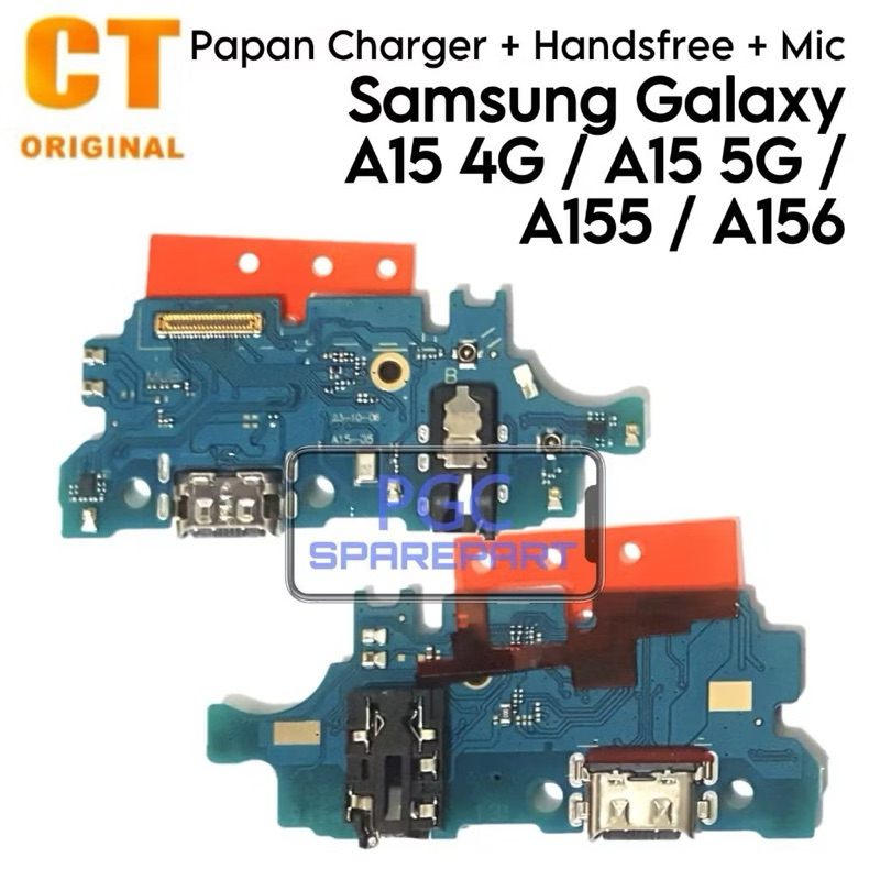 Papan Konektor PCB Charger Mic + Handsfree Samsung Galaxy A15 4G / A15 5G / A155 / A156 / SM-A155M /