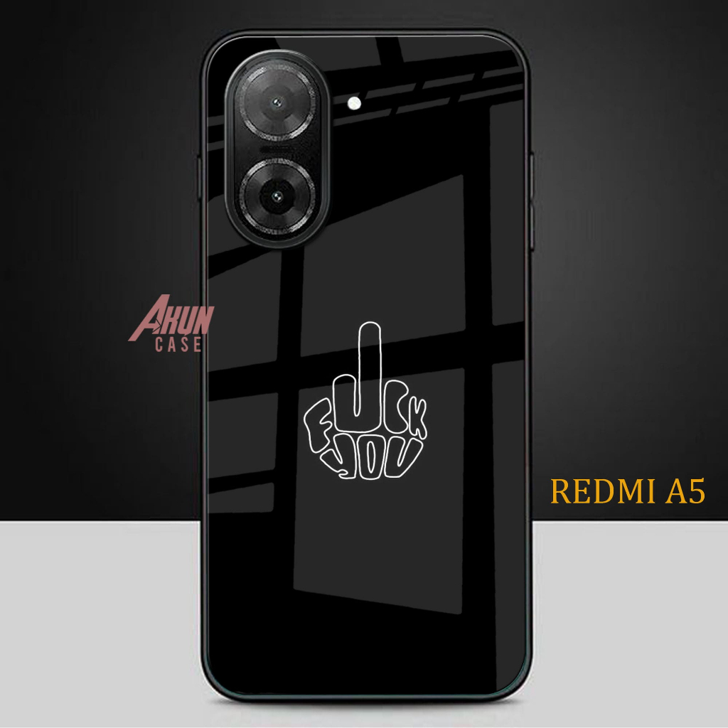 Softcase Glass Kaca Redmi A5  - Casing Hp Redmi A5 - Case Hp Terbaru - Softcase Redmi A5 - S160