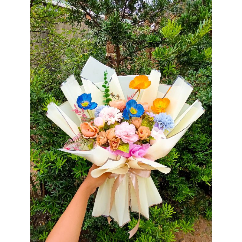 bunga artificial/buket bunga/buket bunga mix/buket bunga artificial mix/buket bunga