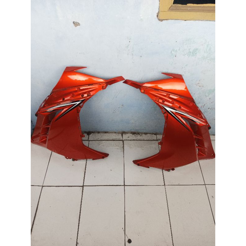 fairing/sayap bodi original kanan kiri  ninja 250fi warna orange