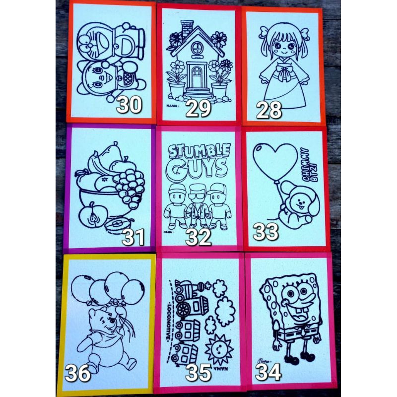 

Styrofoam lukis anak paket 12 pcs murah ukuran 33x5