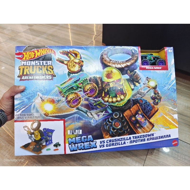 hot wheels monster truck arena smasher - Mega wrex - track hot wheels monster truck