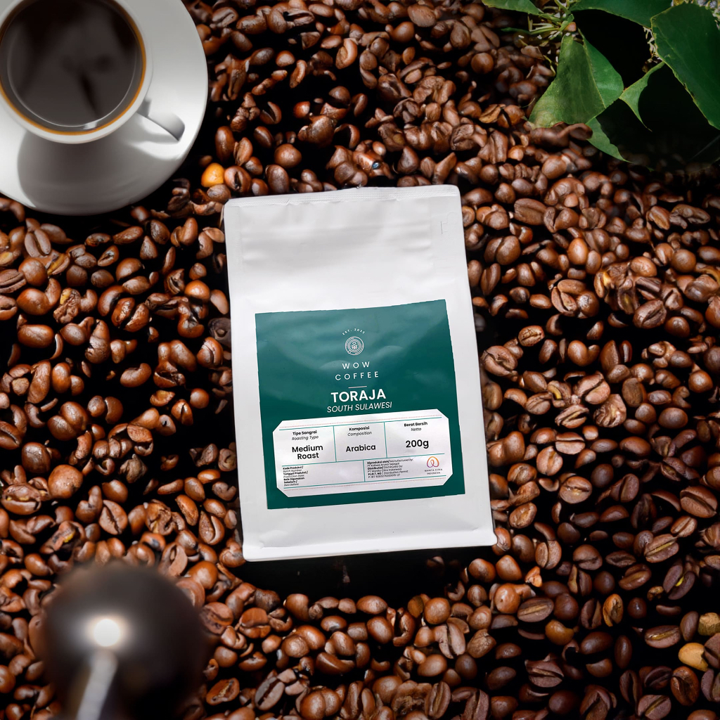 

Wow Coffee 200gram Biji Kopi Premium Arabika Toraja Coffee Bean