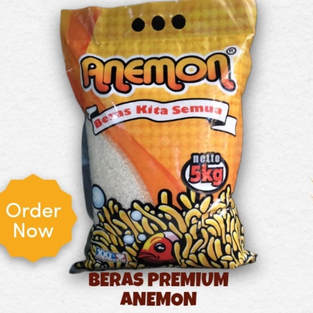 

BERAS CAP ANEMON (1KG & 5KG) PULEN, WANGI PREMIUM KUALITAS TERBAIK DAN TERMURAH