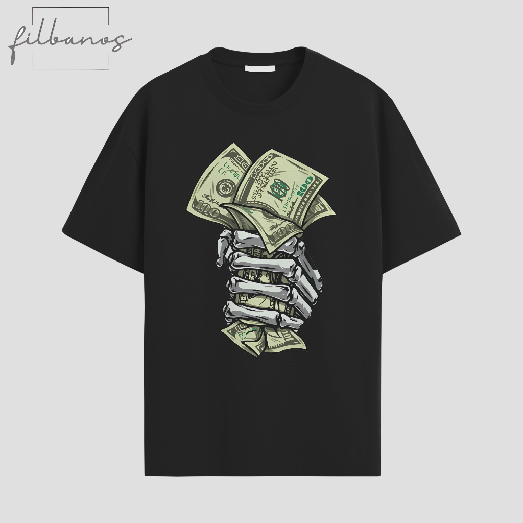 Filbanos - baju kaos distro katun premium t-shirt lengan pendek original dollar (fb032516)