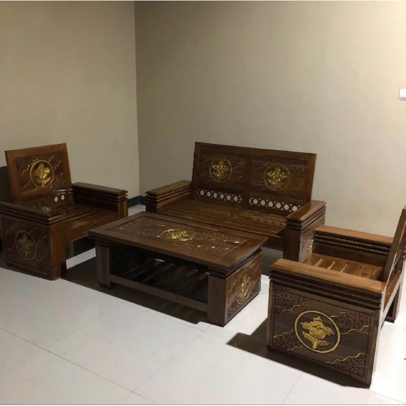 kursi tamu koper kayu jati jepara terbaru