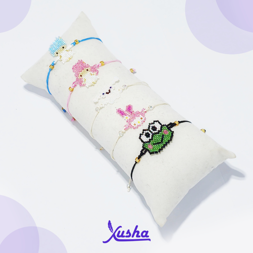 Xusha Sanrio - Gelang Karakter Sanrio Chinamonrol Keroppi Gelang Tangan Karakter Motif Kartun Akseso