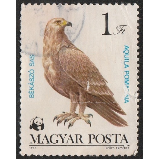 

A 12134 SATU BUAH PRANGKO HONGARIA NOMINAL 1 FORINT TEMA SATWA WWF BURUNG ELANG DENGAN KONDISI SUDAH ADA CAP