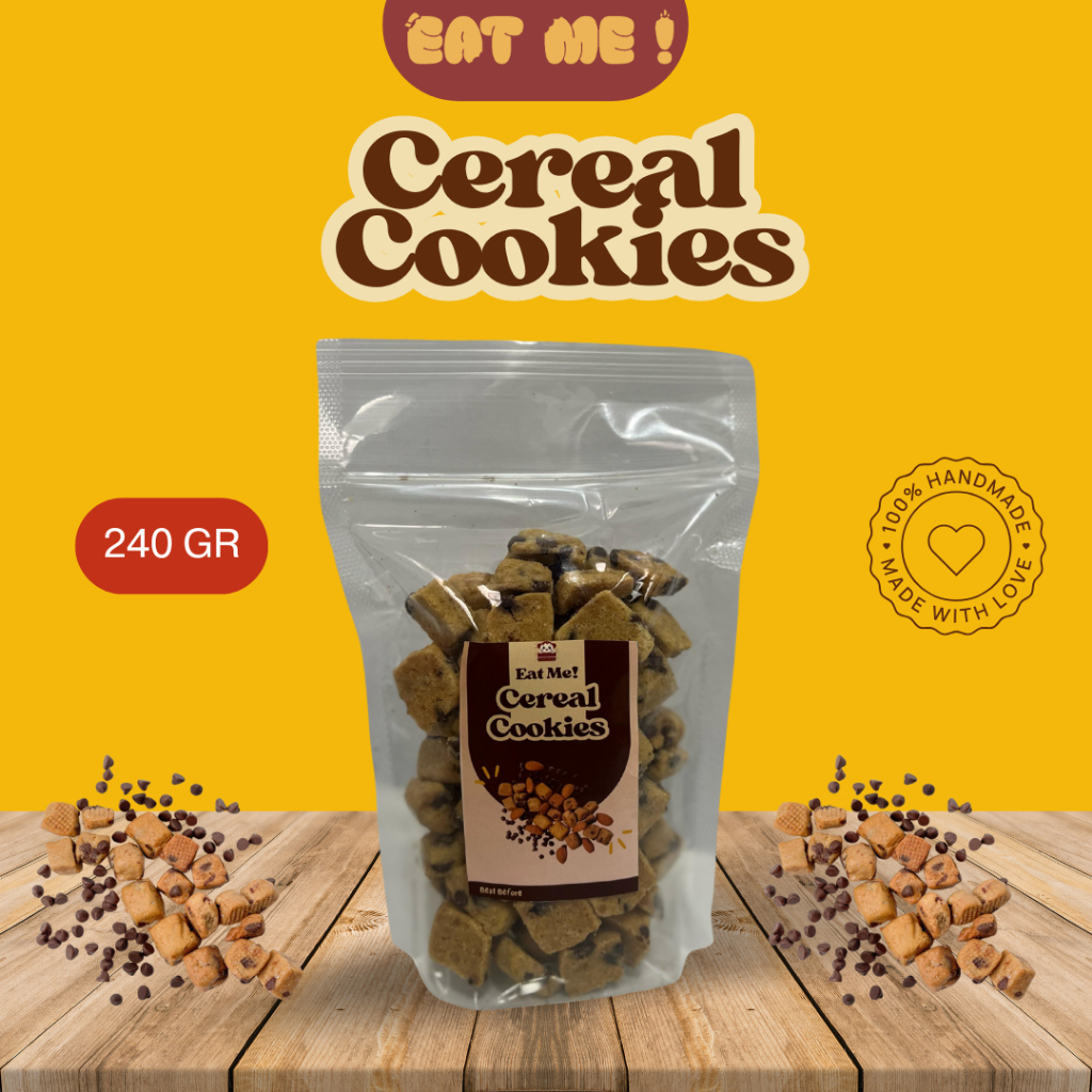 

Cereal Cookies Premium Kue Kering Crunchy & Lumer ukuran 240 gr Snack Kekinian