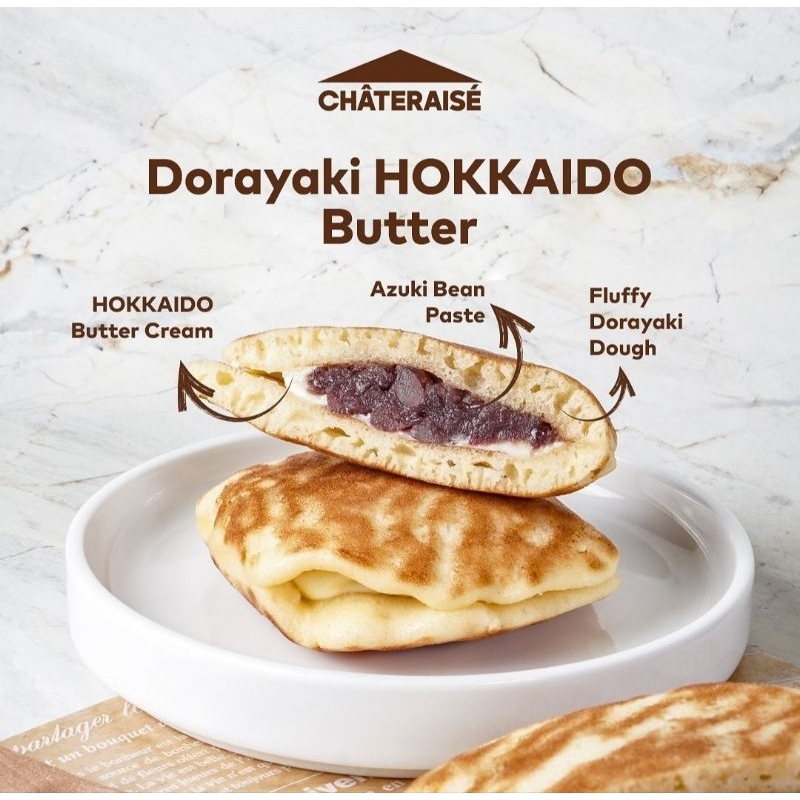 

CHATERAISE Dorayaki Hokkaido Butter , Kue Dorayaki khas Jepang
