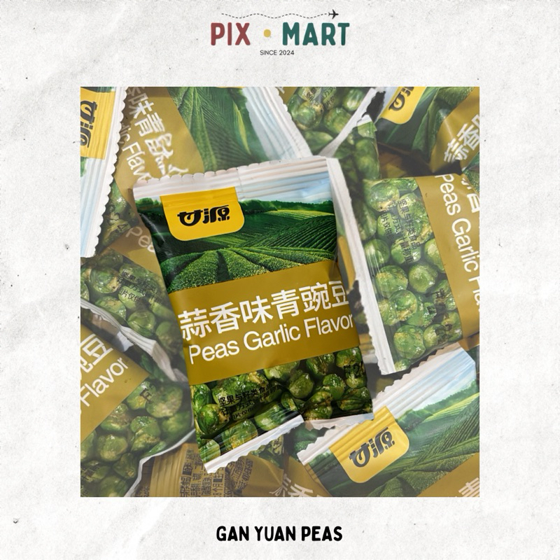 

GAN YUAN PEAS KACANG ORIGINAL GARLIC WASABI SPICY CRAB ROE GRILLED MEATS KACANG POLONG KACANG
