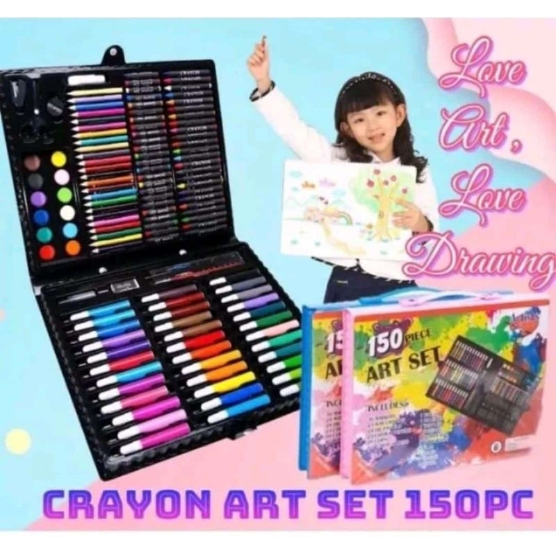 

CRAYON ART SET ISI 150 PCS ALAT MENGGAMBAR DAN MEWARNAI