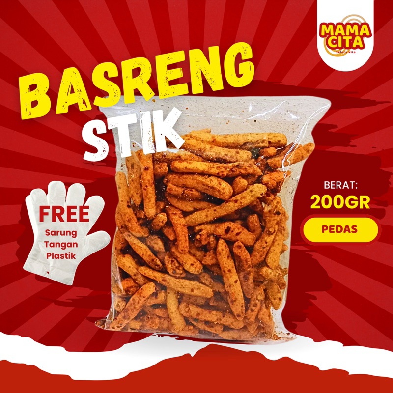 

Basreng Stik Pedas Kriuk 200GR + FREE Sarung Tangan Plastik #LangsungNyemil
