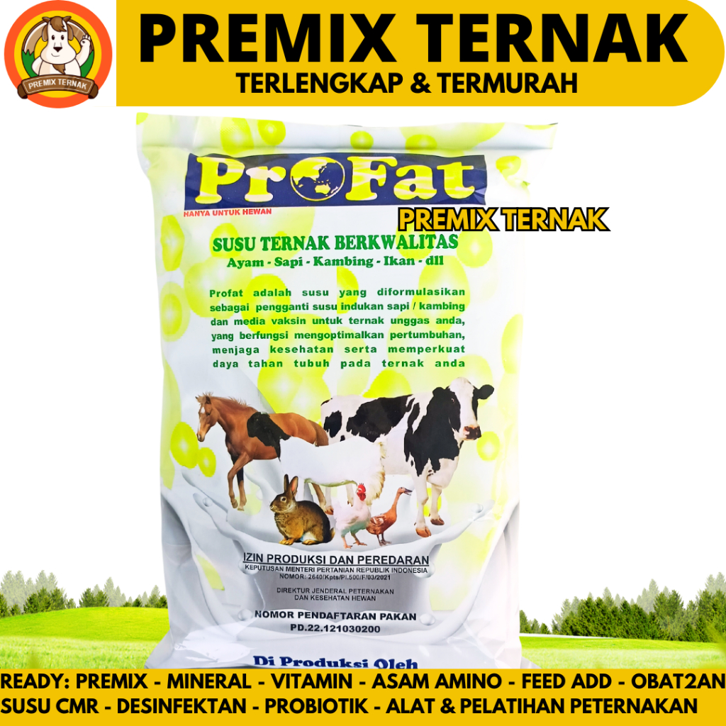 SUSU HEWAN PROFAT 1 KG - Susu Profat kambing - Susu Hewan Ternak untuk Sapi Kambing Ikan Ayam