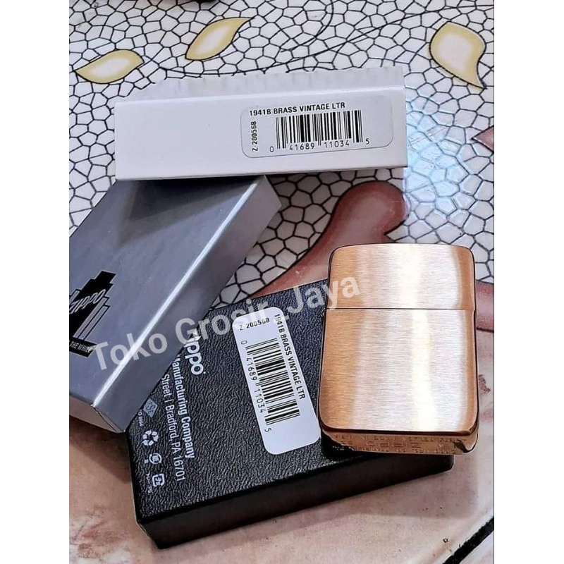 Zippo Korek Api Original 1941 Gold Bisa Custom Ukir Nama Logo sendiri