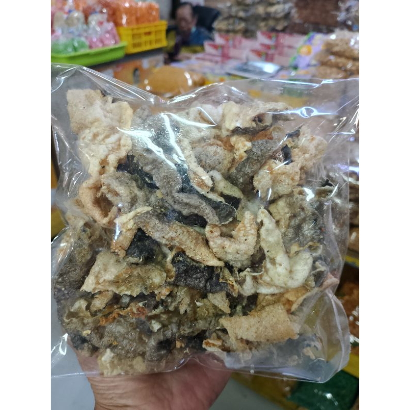 

Keripik Kulit Salmon 1 pack - gurih renyah
