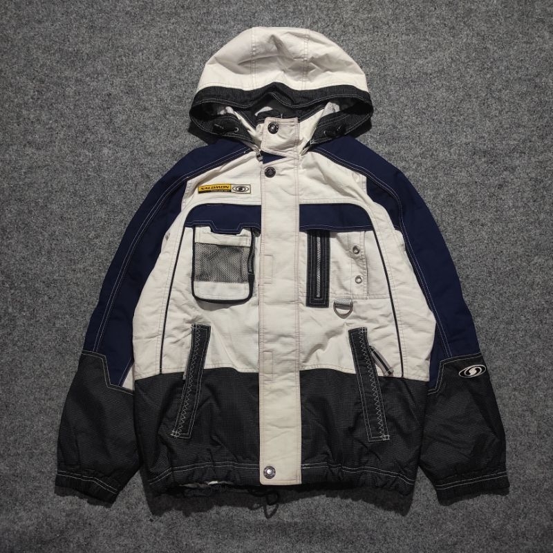 JACKET SKI SNOWBOARD OUTDOOR SALOMON COLORBLOCK/COLOURBLOCK VINTAGE THRIFT/SECOND