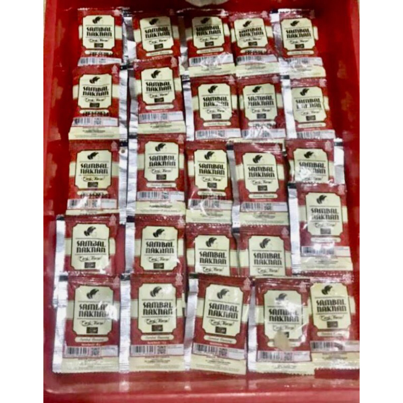 

SAMBAL NAKNAN (KEMASAN SACHET ISI 50 PCS) BEST SELLER, EXPIRED 2026‼️