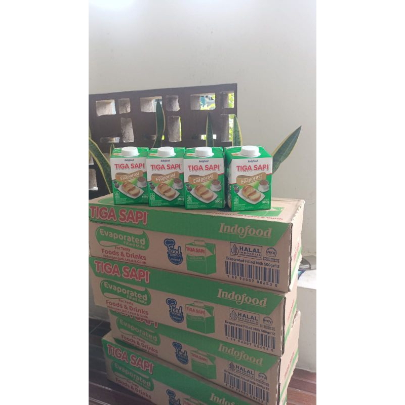 

EVAPORASI TIGA SAPI 500 GRAM 1 karton 12x500 gr