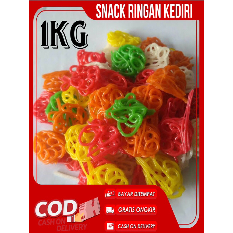 

[1kg] kerupuk mawar warna warni/ kerupuk toping seblak
