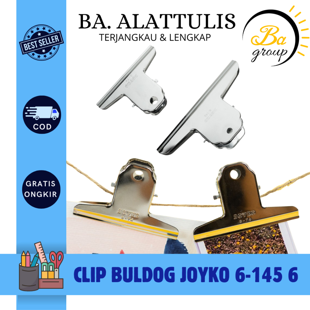 

Bulldog Clip Klip Penjepit Kertas Joyko - 6-145 - BA.ALATTULIS