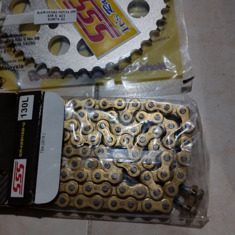 Gear gir set SSS ninja R Ninja RR Ninja SS 428 15T 42 T 428HSBT-130L