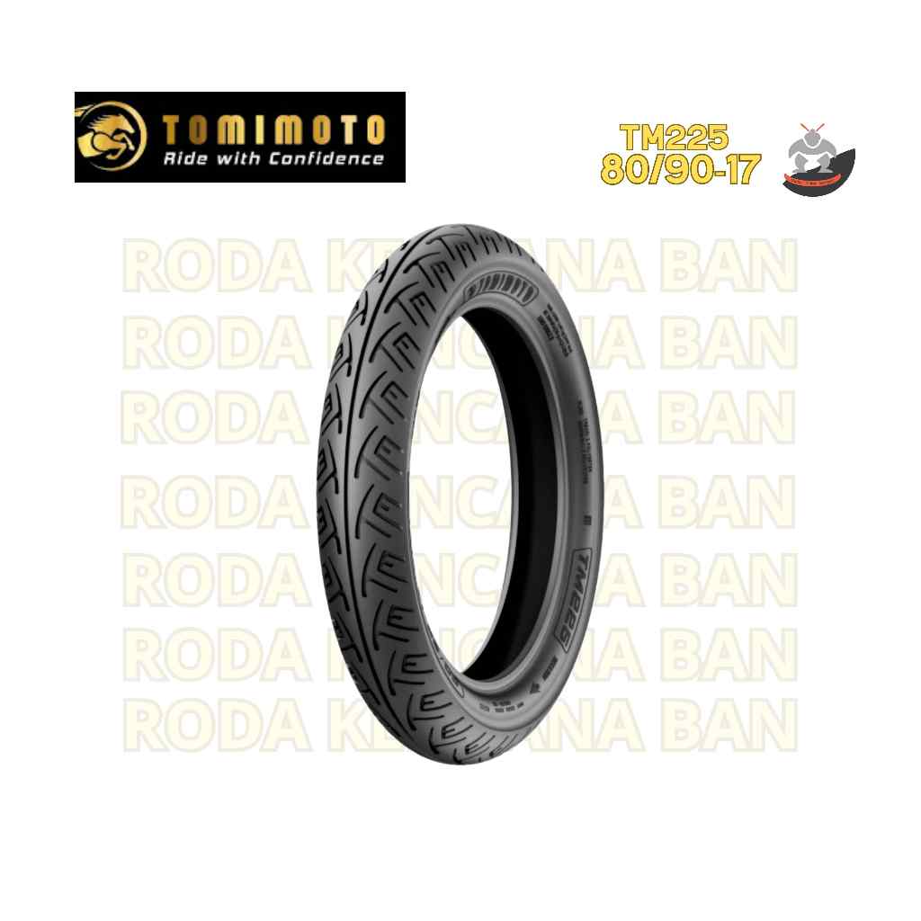Ban Motor TOMIMOTO TM 225 size 80/90 R17  - Tubeless Ban Belakang SUPRA X 125,REVO 110/125,BLADE 125