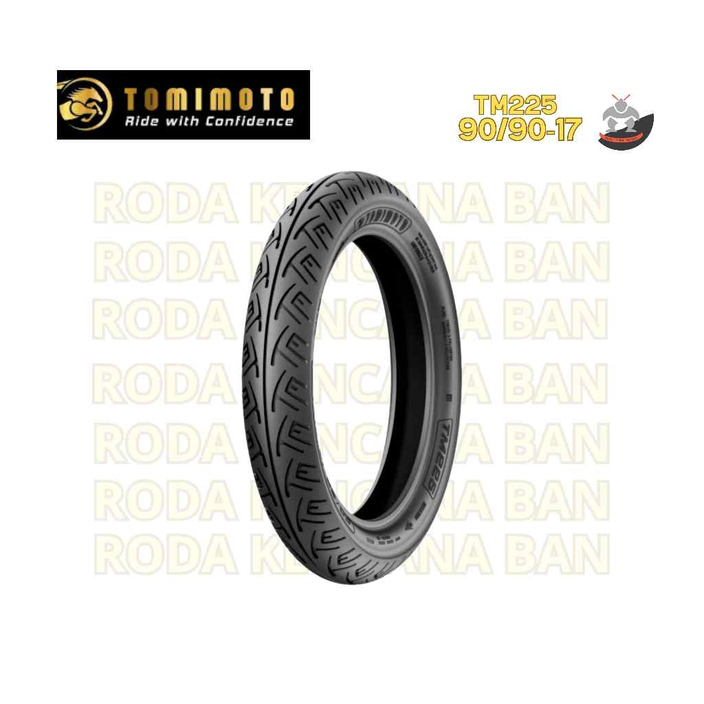 Ban Motor TOMIMOTO TM 225 size 90/90 R17  - Tubeless Ban Belakang SUPRA X 125,REVO 110/125,BLADE 125