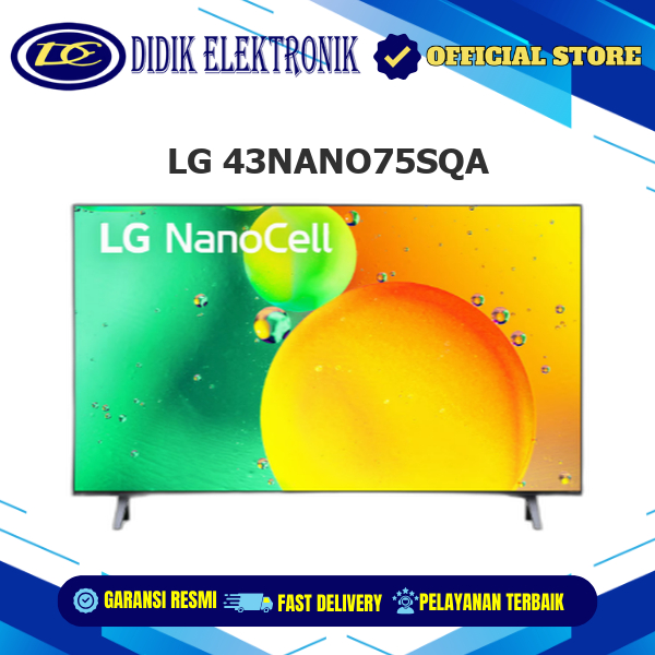 LG 43NANO75SQA Smart TV 43 Inch Quad Core Processor 4k 43NANO75 NANO75