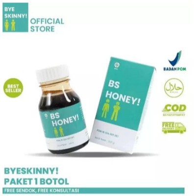 BYE SKINNY 1 Botol (BS HONEY Penggemuk Badan)