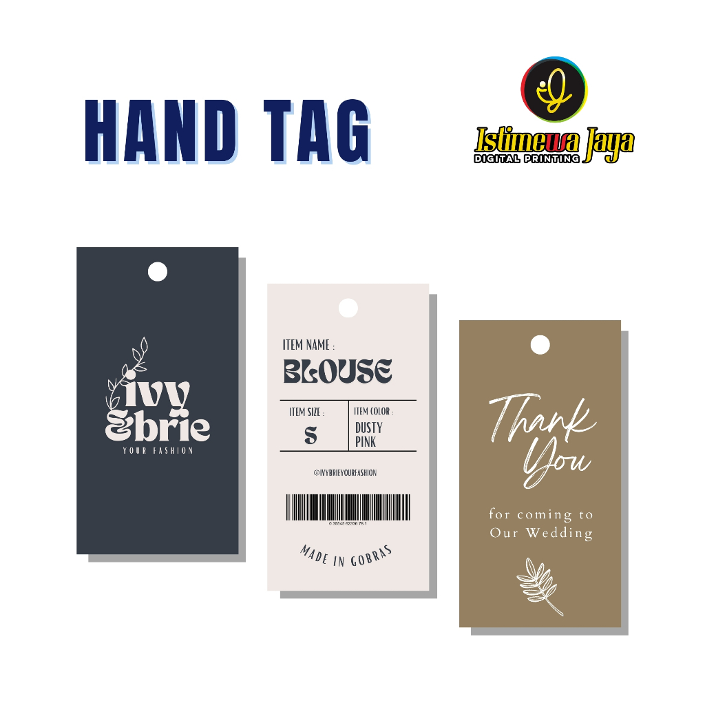 

ISTIMEWA DIGITAL PRINTING - Hangtag ArtPaper Custom