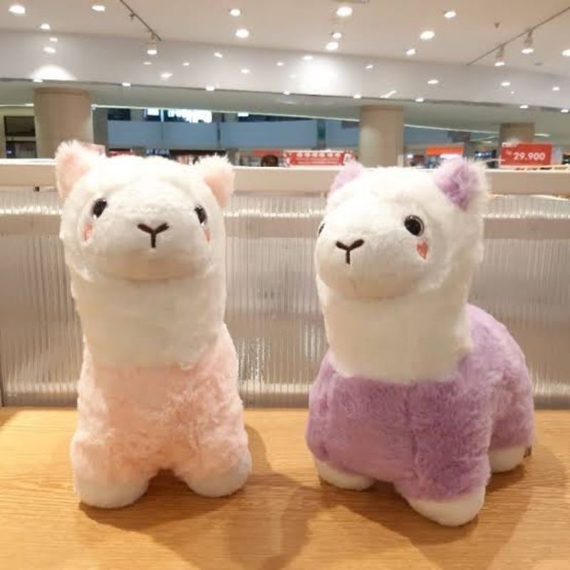 MINISO BONEKA ALPACA PURPLE&PINK