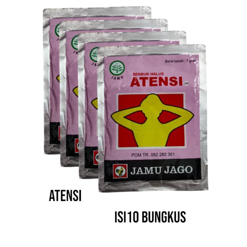 

Atensi jamu jago isi 10 sachet