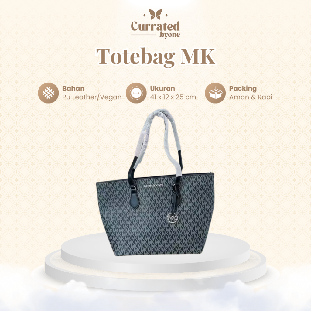 Totebag MK Tas Bahu Shoulder Bag Kuliah Kantor PU Leather Import Premium