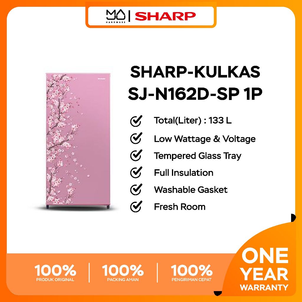 KULKAS SHARP SJ-N162D-SP