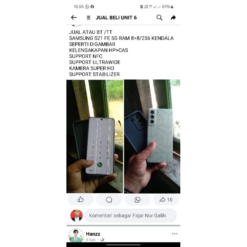 SAMSUNG S21 FE/HP MURAH ORIGINAL/HP SECOND ORIGINAL
