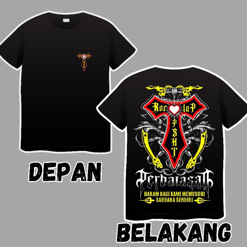 PROMO KAOS T KORLAP PERBATASAN//KAOS PSHT//KAOS T KORLAP DAERAH KAOS PSHT OVERZISE UKURAN M, L, XL, 