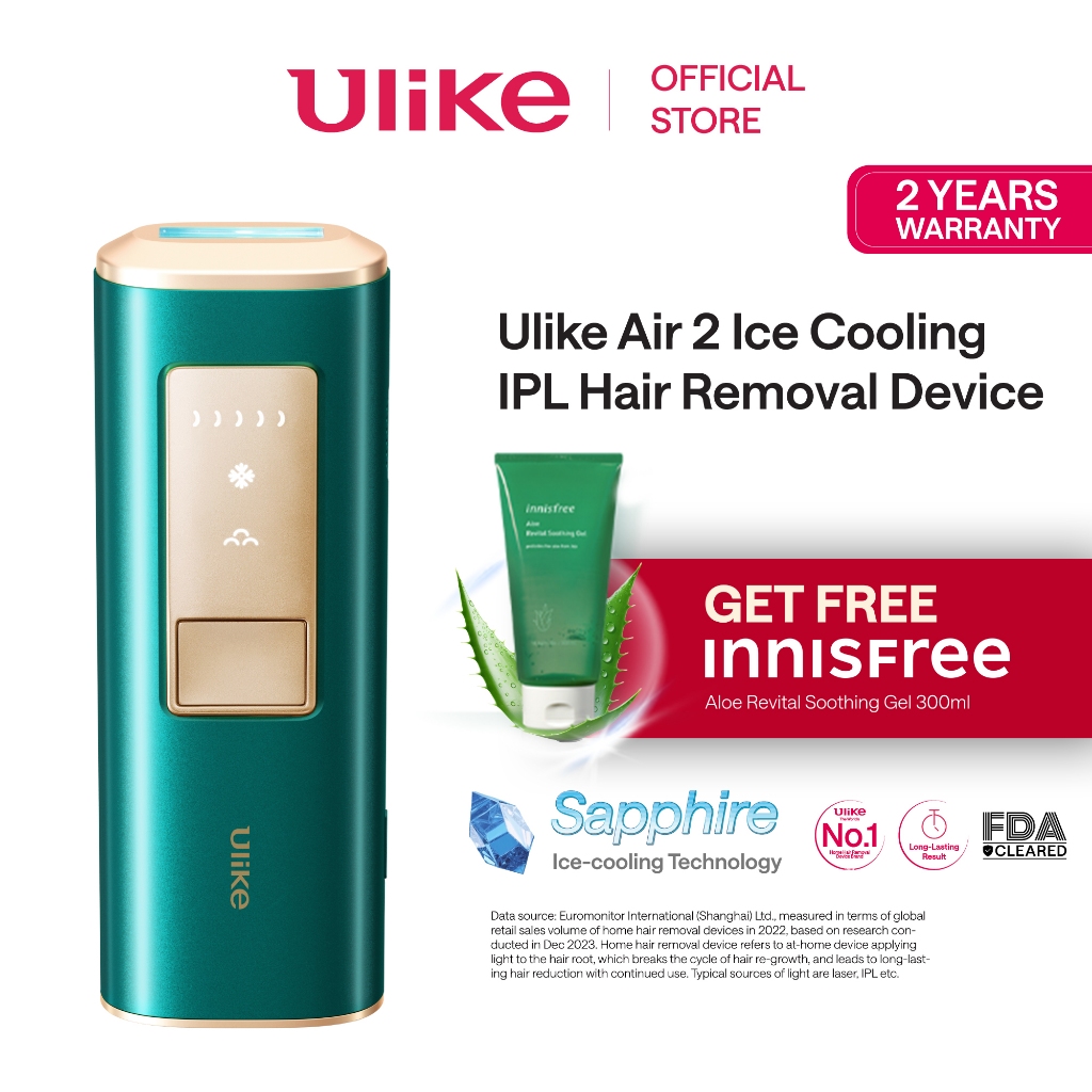 Ulike Air 2 Ice Cooling IPL Hair Removal Device / Alat Penghilang Rambut