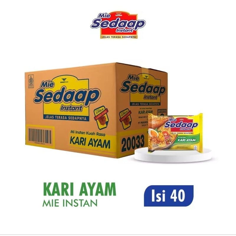 

Mie Sedaap Kuah Rasa Kari Ayam 1 dus