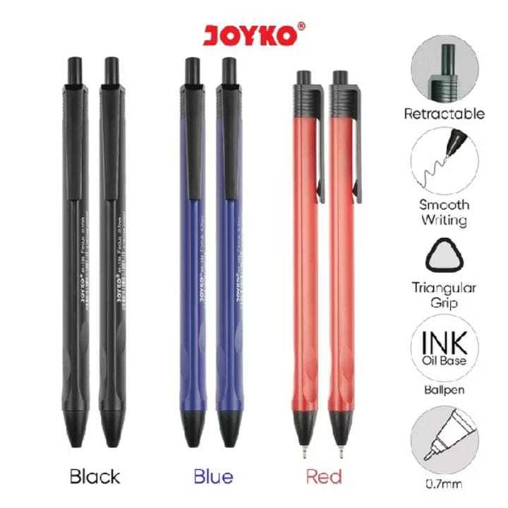 

[1pcs] Ball Pen Pulpen Pena Joyko BP-338 Focus 0.7 mm