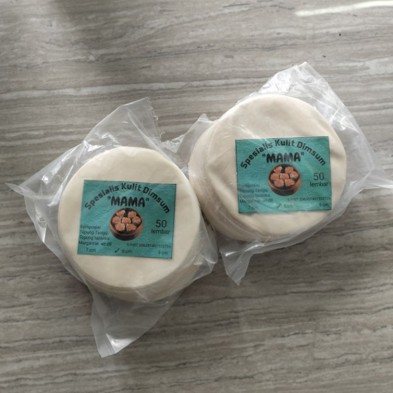 

MAMA Kulit Dimsum 8cm Putih isi 50